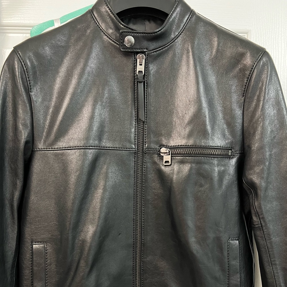 Coach leather racer jacket. NEW WITH TAG!! Offers are welcome!!